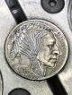 Hobo Nickel Coin Art Detailed Warrior Brave 90 Exonumia photo 3