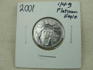 2001 1/4 Oz American Eagle $25 Platinum Coin.  9995 photo