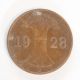 Germany Weimar Republic 1928 D Munich 1 Reichspfennig Km 37 Bronze Coin 175 Weimar (1919-33) photo 2