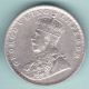 British India - 1914 - King George V - One Rupee - Rare Silver Coin India photo 1