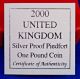 2000 United Kingdom Silver Proof Piedfort One Pound Coin Welsh Dragon UK (Great Britain) photo 1