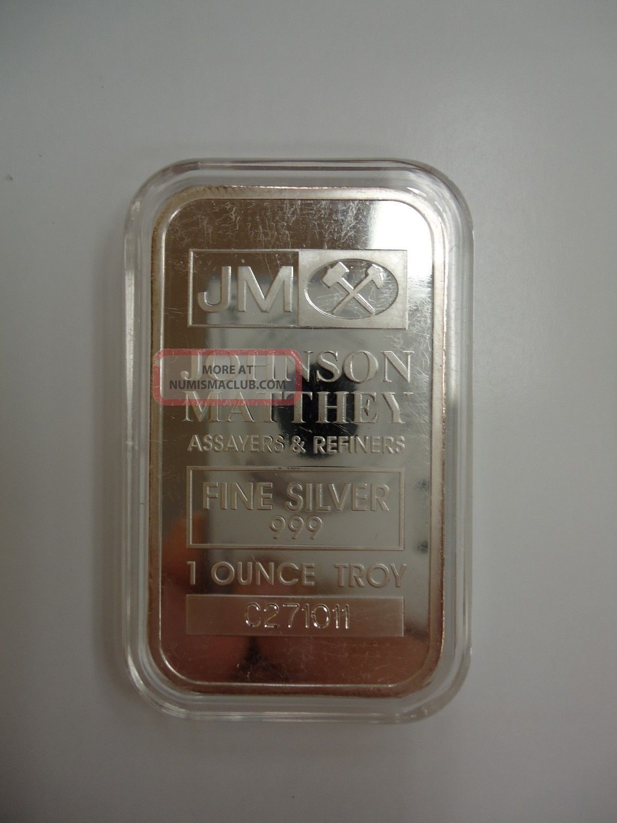 johnson matthey 1 oz silver bar serial number