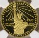 1976 Gold National Bicentennial Medal Swo - 52id 23mm Ngc Pf69 Ultra Cameo Exonumia photo 1