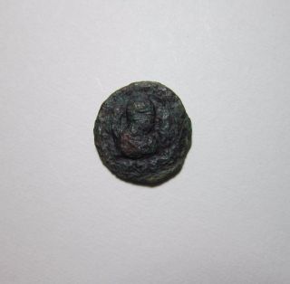 Axum,  Ouazebas,  Ae 17,  Circa Late 4th.  Century Ad.  Scarce. photo