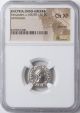 Baktria Indo - Greeks Menander I 155 - 130bc Ar Drachm Bop 13h Ngc Choice Xf Coins: Ancient photo 1