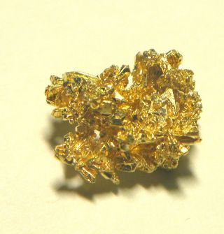 1.  7 Grams Of Crystalline Gold Nugget From Round Mountain Gold Mine Nevada Usa photo