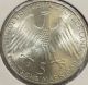 1968 J Germany Friedrich Raiffeisen 5 Dm Deutsche Mark Silver Coin Hamburg Germany photo 2
