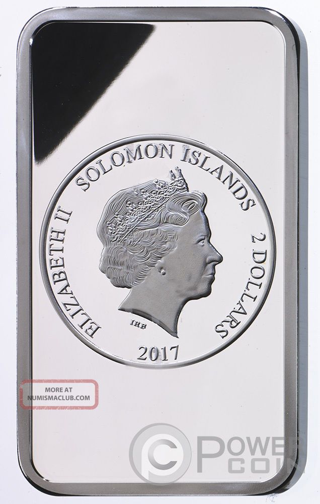 Kaiser Wilhelm Memorial Church Hologram 1 Oz Silver Coin 2$ Solomon Islands 2017 Australia & Oceania photo