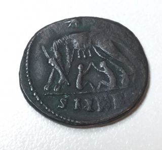 Foundation Of Roman Empire Rome City Coin She Wolf Suckling Romulus,  Remus photo