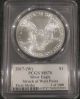2017 - (w) $1 Silver Eagle Pcgs Ms70 First Strike John Mercanti Label 1 Of 1000 Coins photo 1