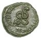 Roman Provincial Bronze Coin Caracalla Coiled Serpent Nikopolis Ae16 Coins: Ancient photo 1