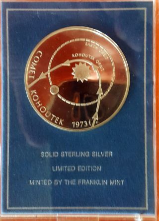 1973 The Comet Kohoutek Eyewitness Medal From The Franklin photo