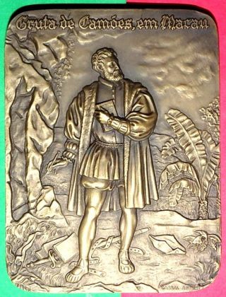 China / Macau / Poet CamÕes At Macau 1580 / Bronze Medal By Cabral Antunes photo
