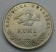 Croatia 2 Kine 2003.  Km 10 Two Dollars Coin.  Fish.  Bluefin Tuna. Europe photo 1