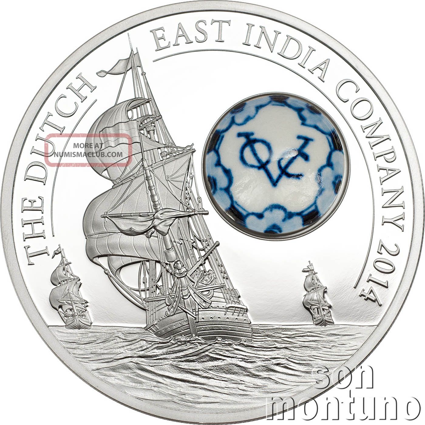 Dutch East India Company Voc - Royal Delft™ Series Silver Coin 2014 Cook Islands Australia & Oceania photo