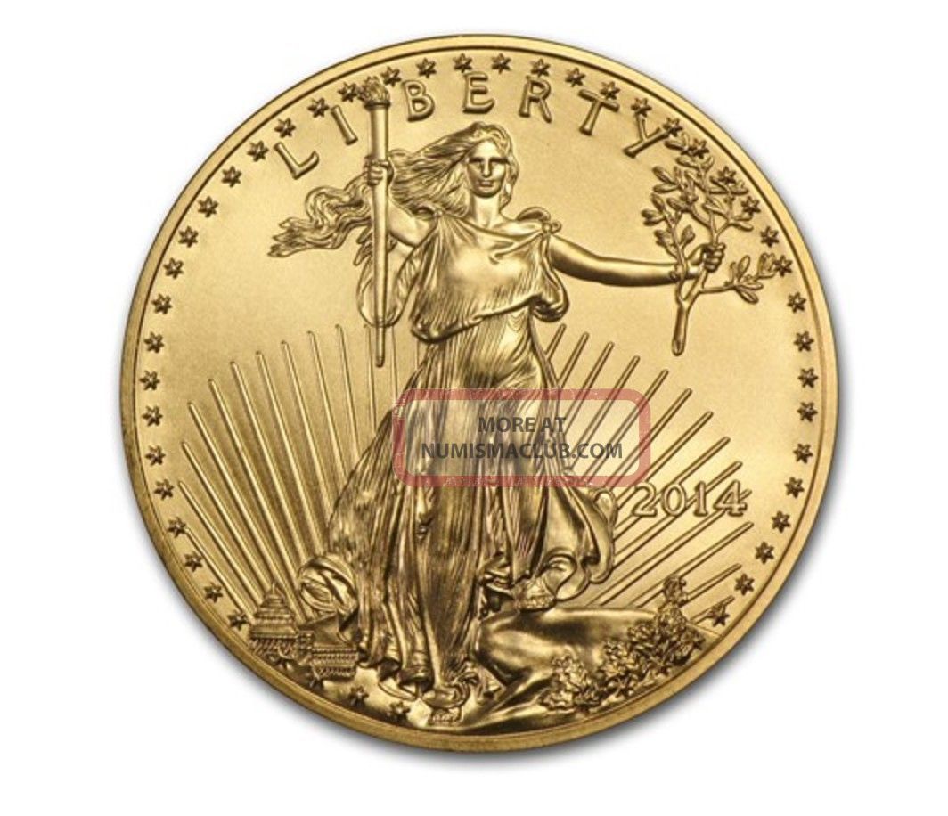 2014 1/4 Oz Gold American Eagle Coin - Brilliant Uncirculated Bu - Coins photo
