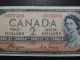 1954 $2 Dollar Bank Note Canada Devil ' S Face Bill C/b6155389 Coyne - Towers F Gr Canada photo 4