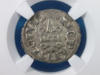 Silver Crusader Denier Of Philip Of Taranto 1294 - 1313 Ad Ngc Vf 35 2004 photo