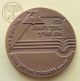 Israel State Medal,  59 Mm Bronze,  75th Anniversary,  Israel Teachers Union,  1978 Middle East photo 1