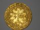 Rare & Gold Anglo - Gallic Salut D ' Or Henri Vi Rouen Mintplace 3.  48 G.  R2 Coins: Medieval photo 1