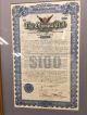 1915 Rare Olympic Club Bond Certificate Transportation photo 1