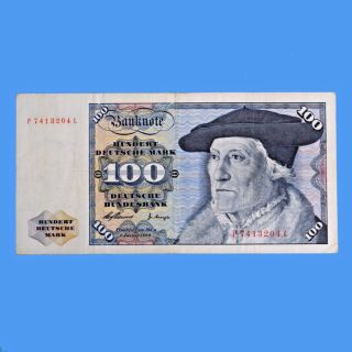 Germany Banknote Deutsche 100 Marks 1960 Circulated photo