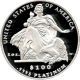 2004 - W Platinum Eagle $100 Pcgs Pr 69 Dcam - Statue Liberty 1 Oz Platinum photo 3