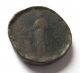 Sesterz (proto Kontorniat) Of Commodus Rv.  Salus Standing Left Coins: Ancient photo 1