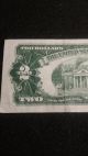 1928 - G $2 Two Dollar Red Seal Note Bill In Small Size Notes photo 5