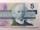 1986 Canada Five 5 Dollars Foj Series Bill Note Uncirculated Banknote B028 Canada photo 3