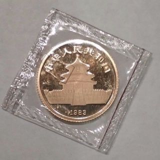 1983 China Gold 1/10 Oz Panda Coin Package photo