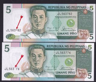 Error Philippine 5 Pesos Nds Missing 1 Digit Number 