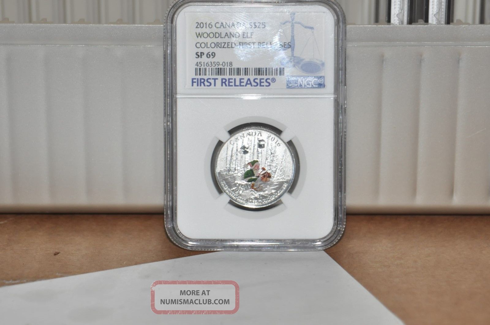 2016 Canada Silver 9999 $25 Woodland Elf First Releases Blue Label Sp69 Ngc Coins: Canada photo
