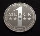 Merck Co.  - 1 Troy Oz - 1991 Pharma - Silver Round - Bullion Low Mintage.  999 Silver photo 1