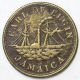 Jamaica 1844 Thomas Lunde & Co Kingston Jamaica Earl Of Elgin Steamship 23mm Br. Exonumia photo 3