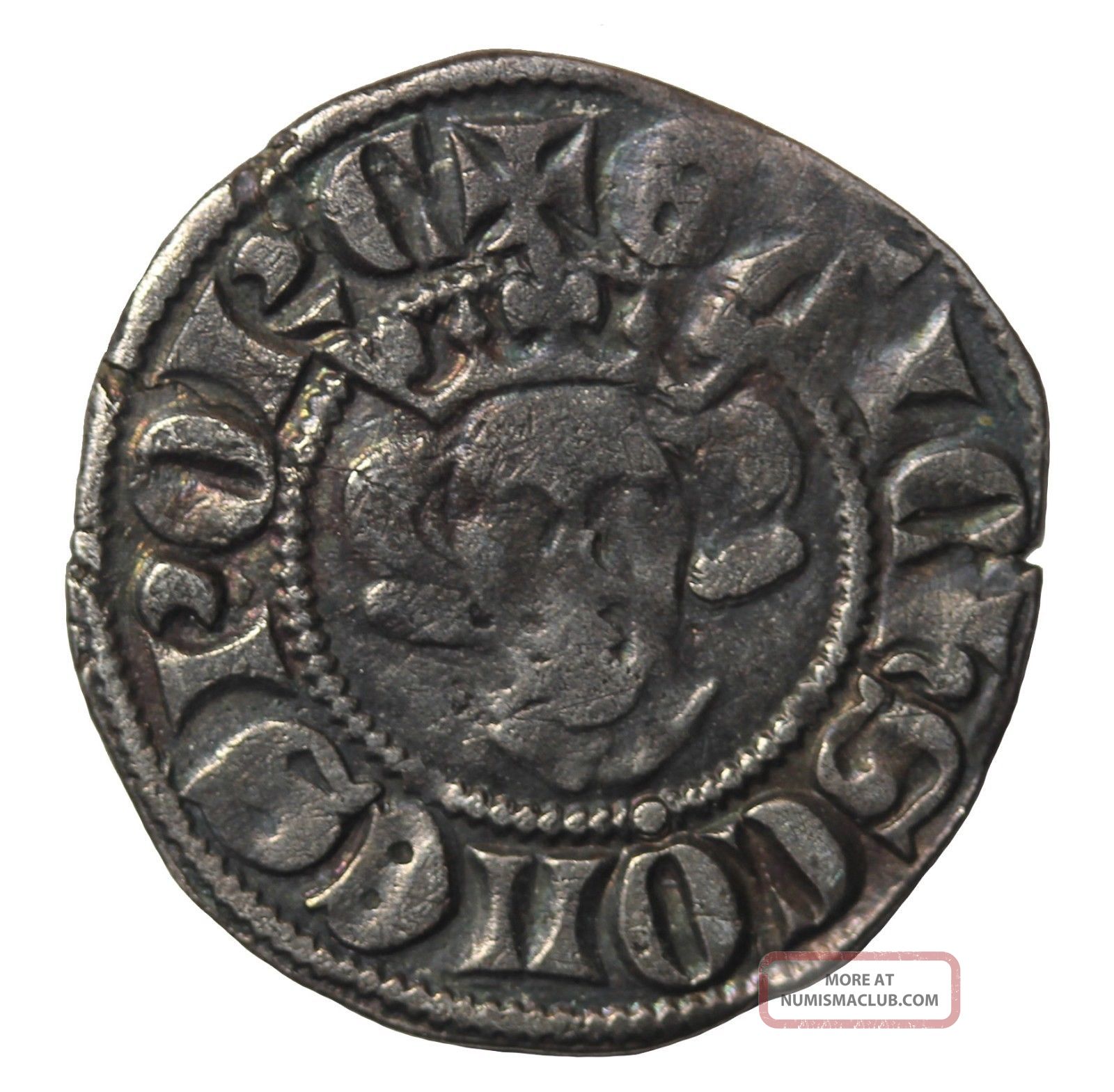 Medieval Porcien Gaucher De Chatillon Imitative Eduardian Silver Sterling Yves Coins: Medieval photo