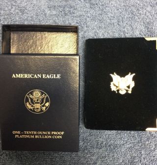U.  S.  American Eagle One - Tenth Oz.  Proof Platinum Bullion Coin photo