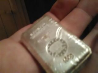 100 Gram Gieger Silver Bar.  999 Fine Silver photo