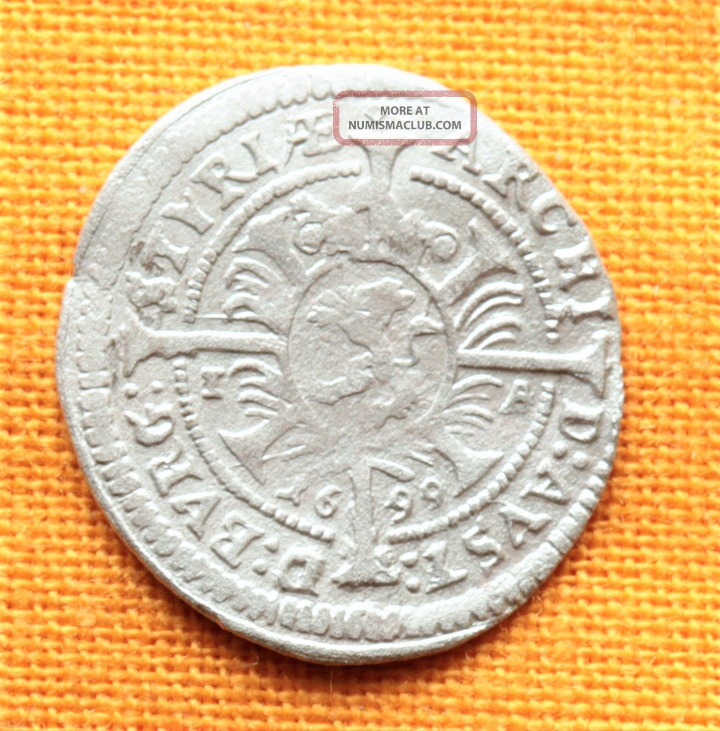 Medieval Austrian Coin - Leopoldus Styria 1 Kreuzer - 1699. Coins: Medieval photo