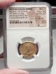 Honorius 397ad Authentic Gold Solidus Ancient Roman Coin Ngc Au I58859 Coins: Ancient photo 2
