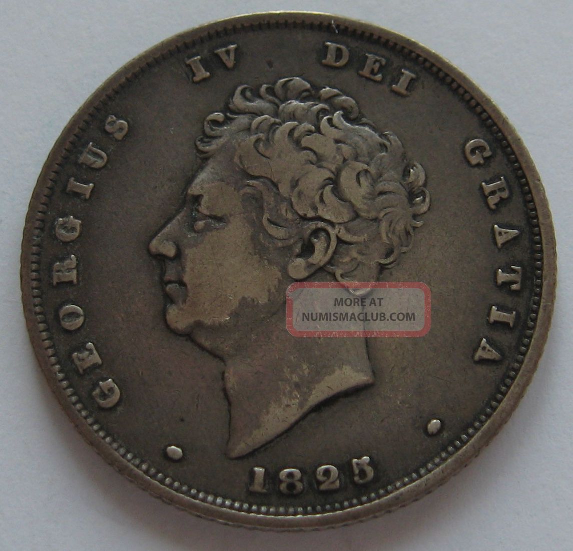 1825 Silver 1 Shilling George Iv Great Britain England British Empire UK (Great Britain) photo