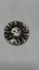 The Dead Flower Skull 1936 Hobo Nickel Art Carved By Harley Kershaw Ohns 5102 Exonumia photo 1