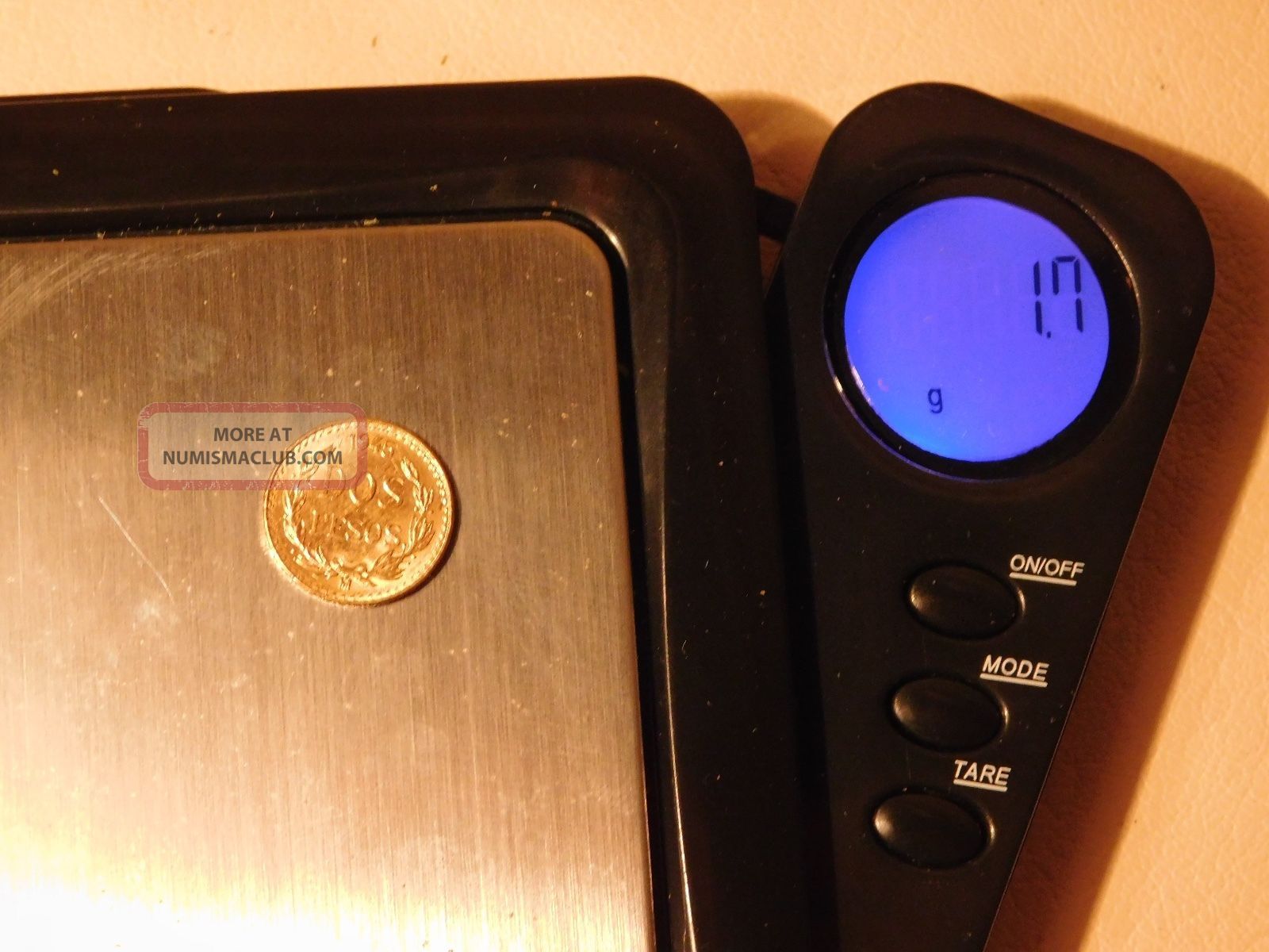 1945 Dos Peso Gold Coin Mexico