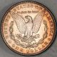1890 - S Morgan Silver Dollar Multi Color Toned Bu Will Grade Feathers Dollars photo 1