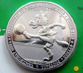 Burkina Faso 2017 100 Francs Cfa,  Football 2018 Fifa World Cup Russia Coin Cover photo