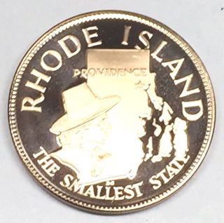 C2880 Franklin Bronze Medal,  State Of Rhode Island photo