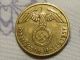 1937 Rare Old Wwii Nazi Hitler Germany 3rd Reich Brass Munich 5 Pfennig War Coin Germany photo 1