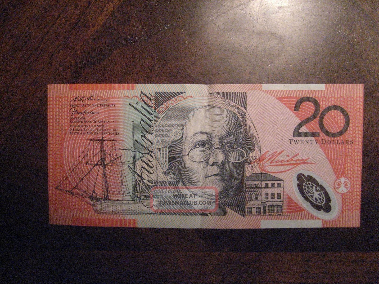 20 Australian Dollars Note 20