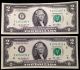 $2 Two Dollar Bills,  Similar Cool Serial Numbers,  Us Currency,  Frb F Small Size Notes photo 1