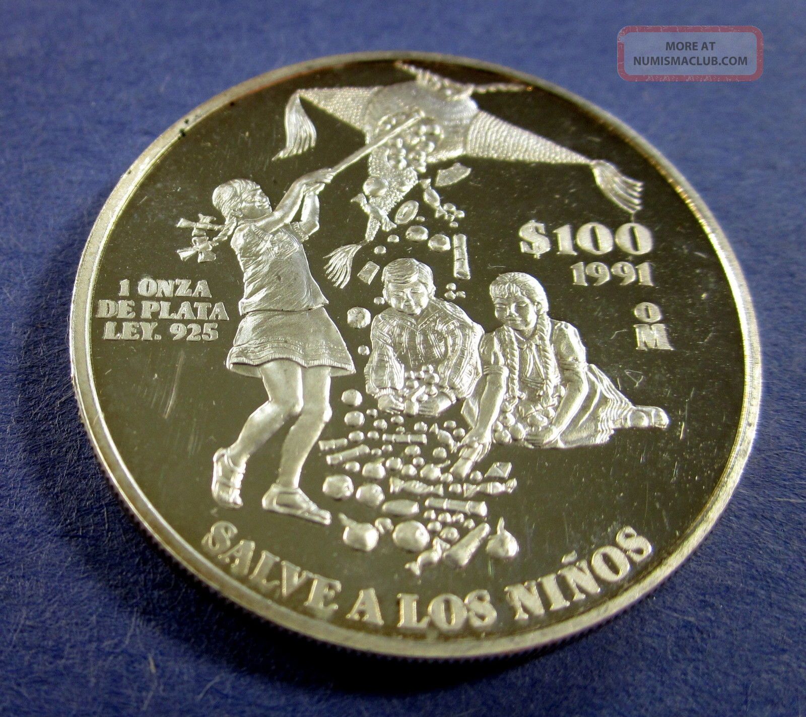 Mexico 100 Pesos,  1991,  Save The Children,  Uncircularted,  Uncertified Mexico (1905-Now) photo